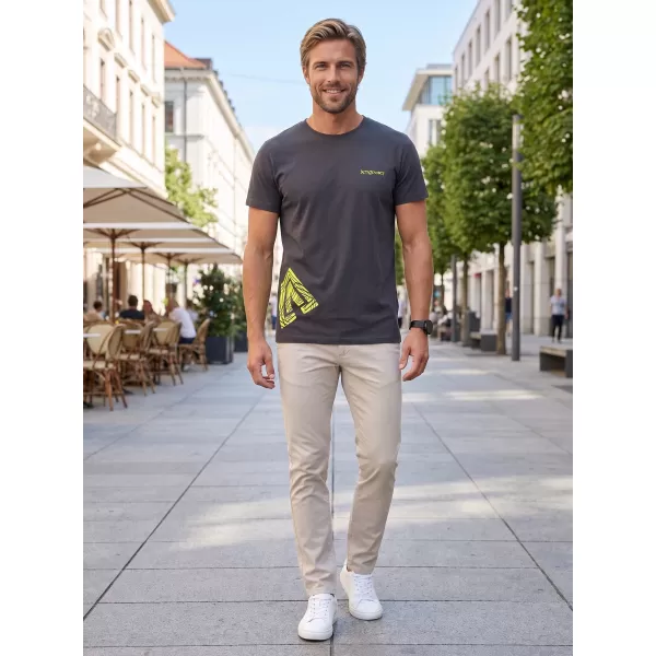  Muška majica kratkih rukava ALTISPORT ALM013129 EBANOVINA SIVA 