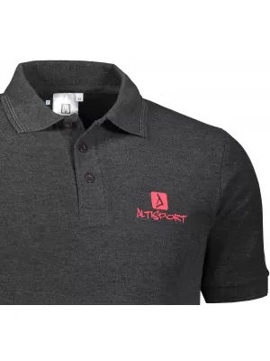 Muška majica s kragnom ALTISPORT ALM008203 ANTRACIT NAGLASAK