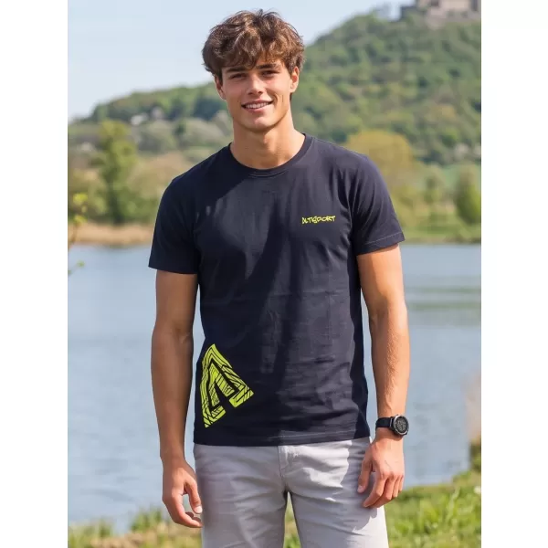  Muška majica kratkih rukava ALTISPORT ALM013129 MORNARSKO PLAVA 