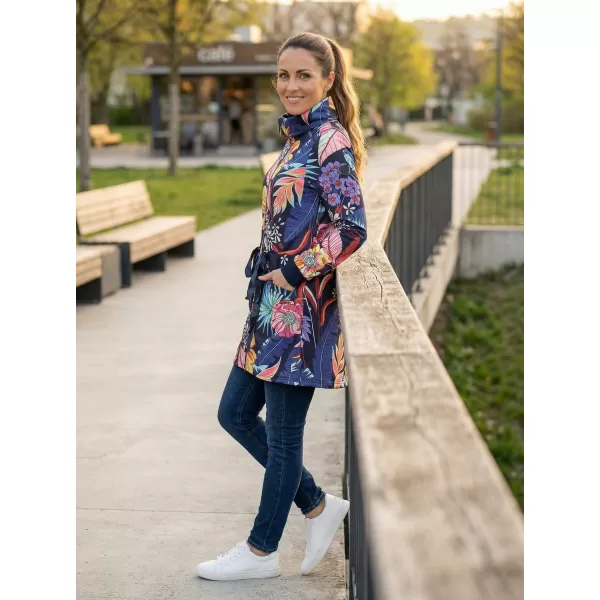  Ženska produžena majica KIXMI KORTNEY TAMNO PLAVA 
