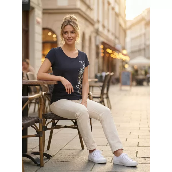  Dámské triko ALTISPORT CARRYOVER ALW029122 NÁMOŘNÍ MODRÁ 