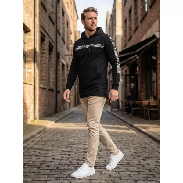 Muški produženi sweatshirt KIXMI KENNY CRNO 