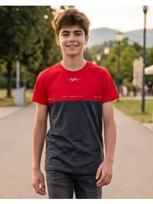 Majica za dječake SAM 73 BARRY BT 542 CRNI