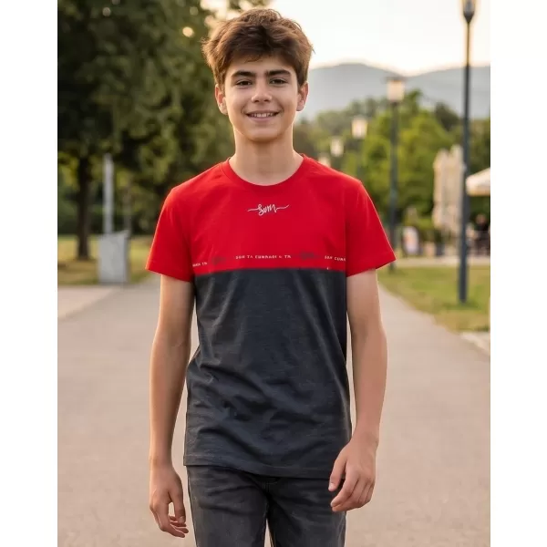  Majica za dječake SAM 73 BARRY BT 542 CRNI 