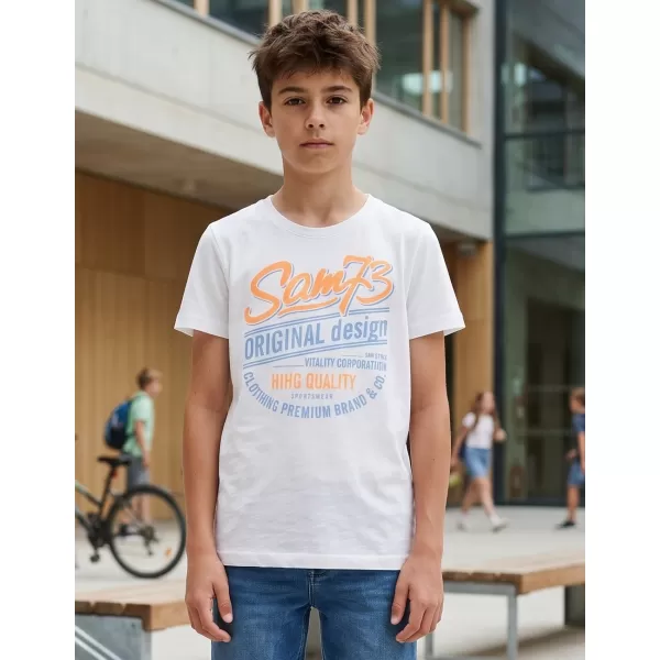  Majica za dječake SAM 73 ARCHIE BT 543 BIJELA 