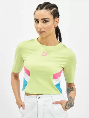 Ženski top PUMA TFS RETRO CROP TOP OŠTRO ZELENA