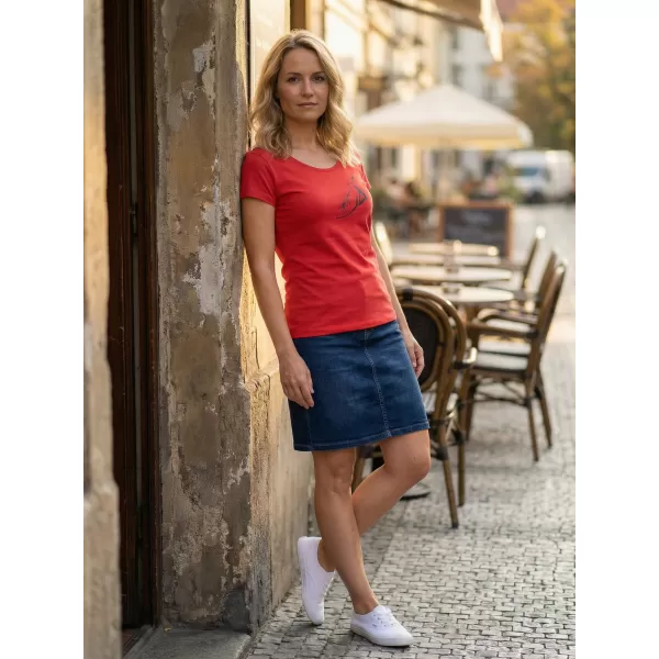  Ženska majica kratkih rukava ALTISPORT ALW030F61 CRVENA 