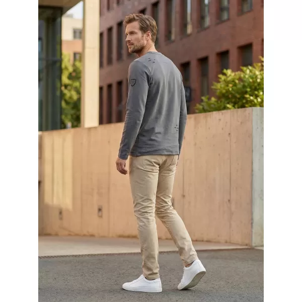  Muški sweatshirt KIXMI KARMELO TAMNO SIVA 