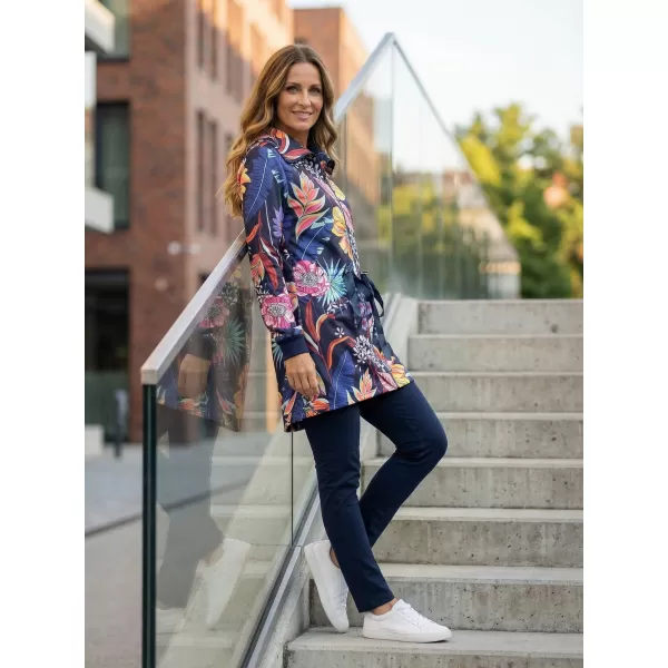  Ženska produžena majica KIXMI KORTNEY TAMNO PLAVA 