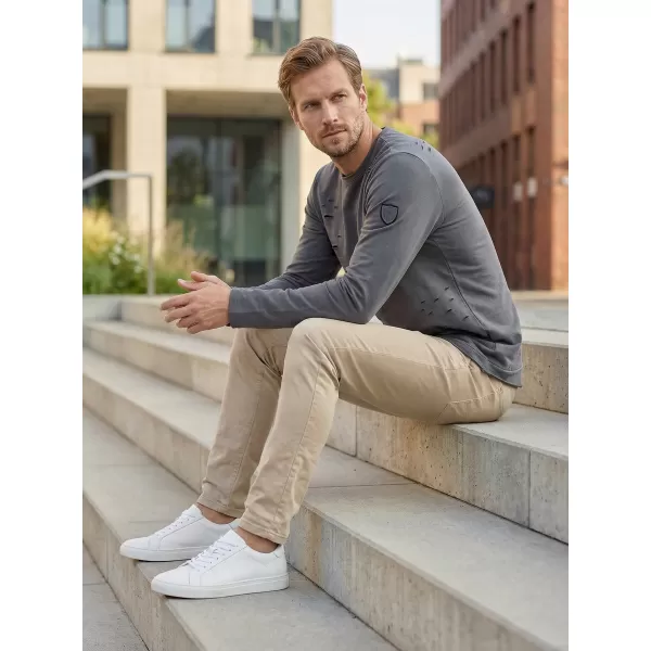  Muški sweatshirt KIXMI KARMELO TAMNO SIVA 