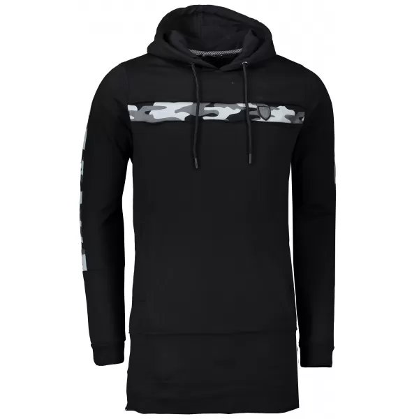  Muški produženi sweatshirt KIXMI KENNY CRNO 