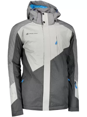 Muška skijaška jakna ALPINE PRO SARDAR 4 MJCS450 SIVA
