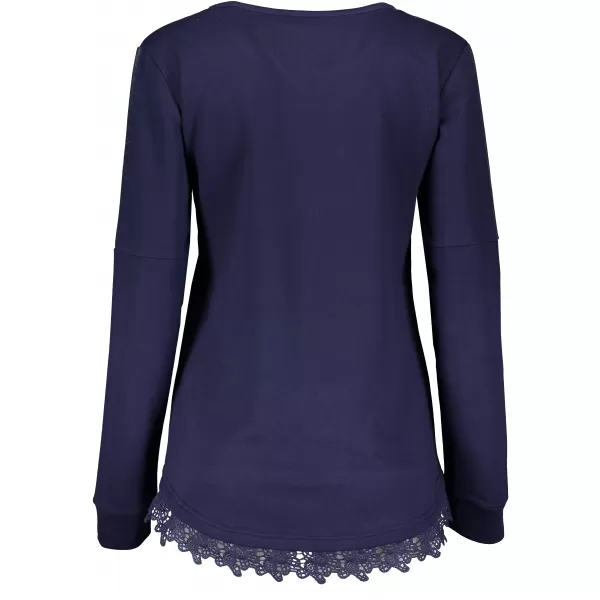  Ženski sweatshirt KIXMI KAMEA TAMNO PLAVA 