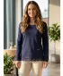 Ženski sweatshirt KIXMI KAMEA TAMNO PLAVA