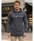 Muški produženi sweatshirt KIXMI KENDEL TAMNO SIVA