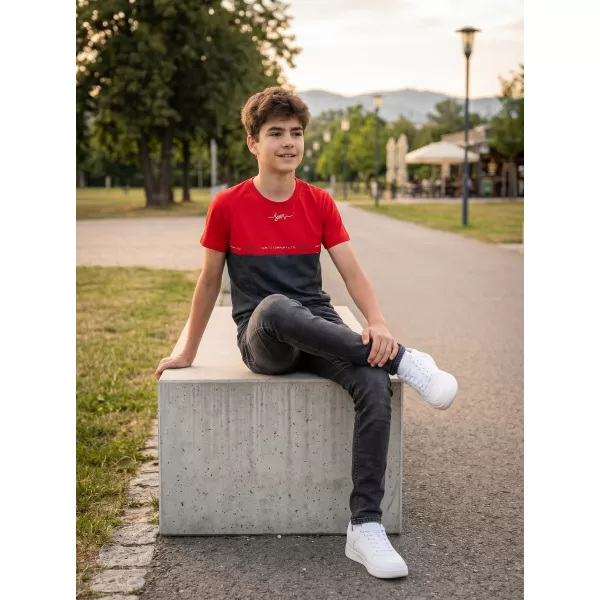  Majica za dječake SAM 73 BARRY BT 542 CRNI 