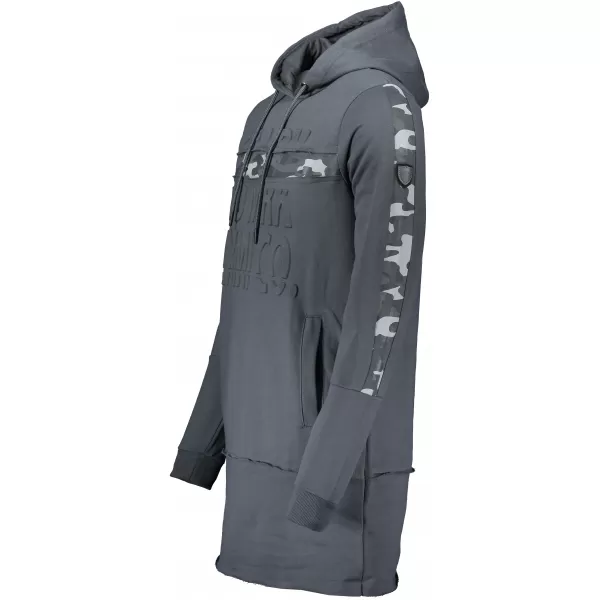  Muški produženi sweatshirt KIXMI KENDEL TAMNO SIVA 