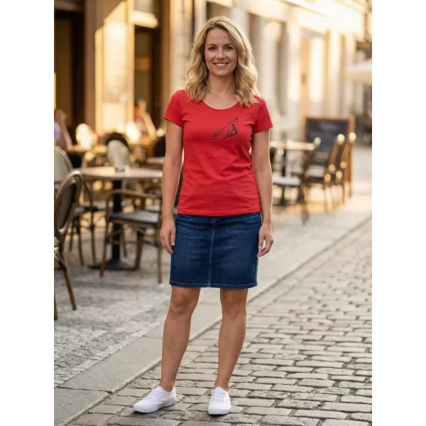  Ženska majica kratkih rukava ALTISPORT ALW030F61 CRVENA 
