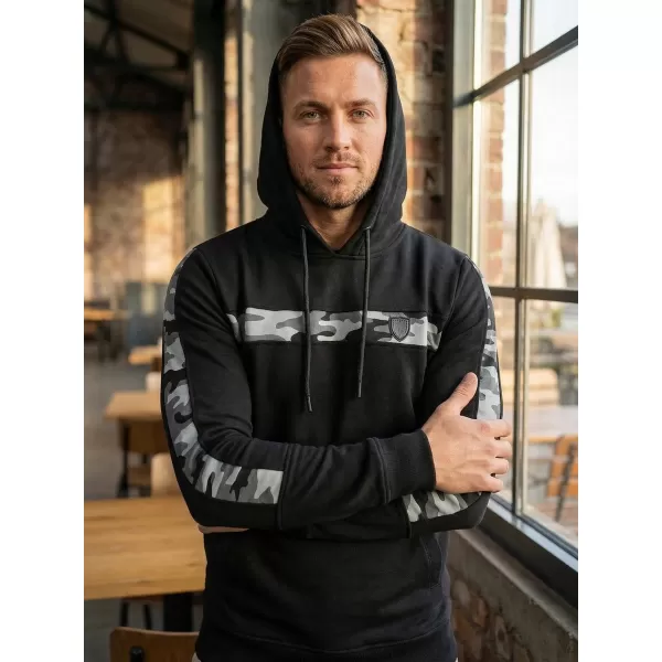  Muški produženi sweatshirt KIXMI KENNY CRNO 