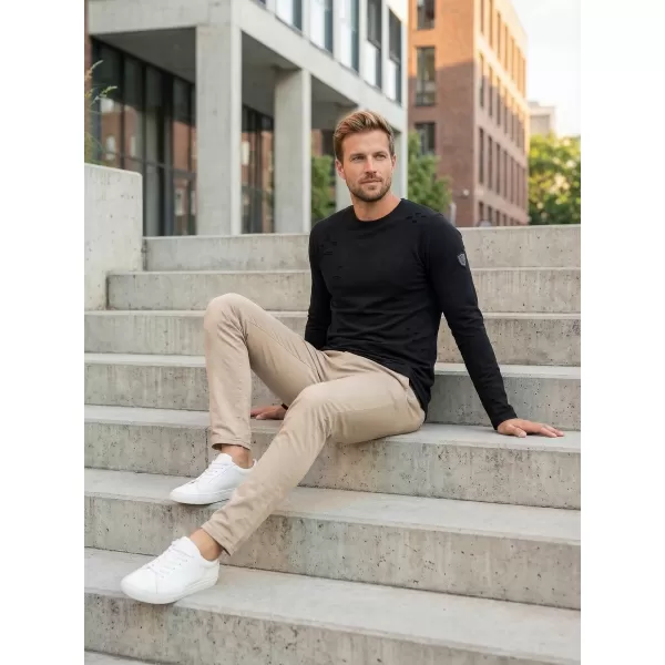  Muški sweatshirt KIXMI KARMELO CRNO 