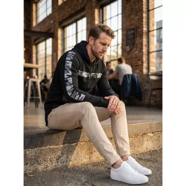  Muški produženi sweatshirt KIXMI KENNY CRNO 