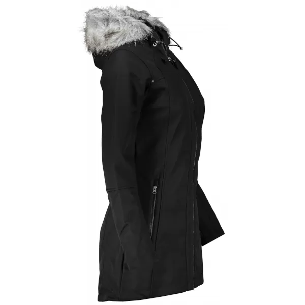  Ženski kaput ALPINE PRO MASIA LCTS137 CRNI 