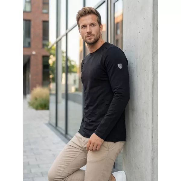  Muški sweatshirt KIXMI KARMELO CRNO 