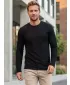 Muški sweatshirt KIXMI KARMELO CRNO