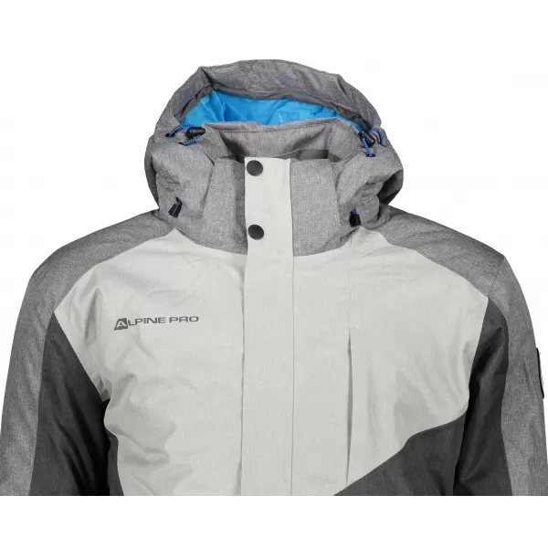  Muška skijaška jakna ALPINE PRO SARDAR 4 MJCS450 SIVA 