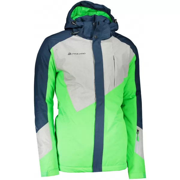  Muška skijaška jakna ALPINE PRO SARDAR 4 MJCS450 ZELENA 
