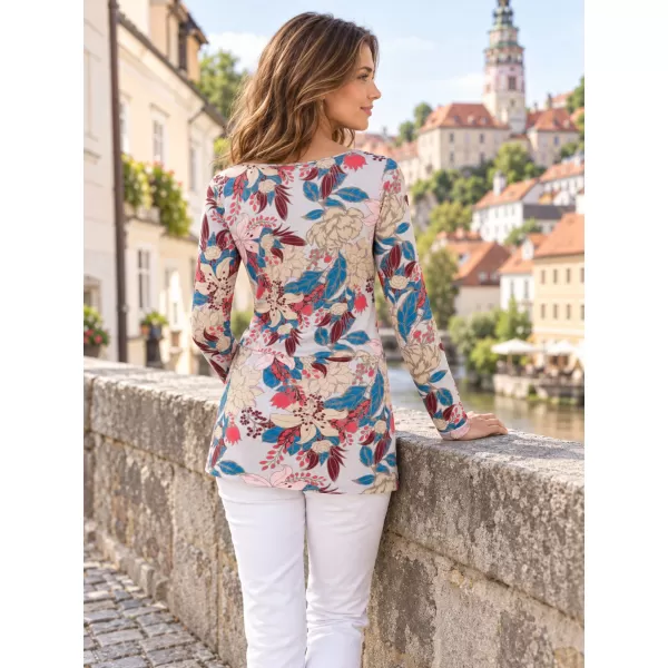  Ženska majica kratkih rukava KIXMI KLAUDIA SVIJETLO SIVA 