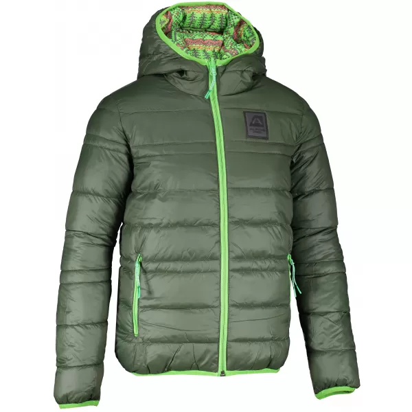  Dječja dvostruka jakna ALPINE PRO IDIKO KJCS182 ZELENA 