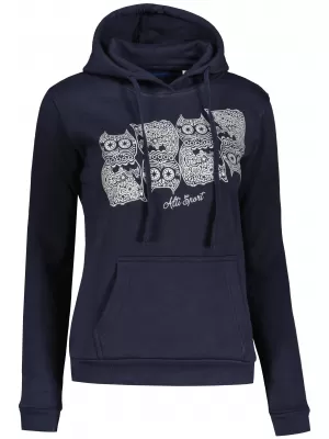 Ženski sweatshirt ALTISPORT ALW005JN795 MORNARSKO PLAVA