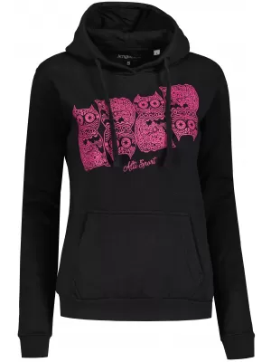 Ženski sweatshirt ALTISPORT ALW005JN795 CRNO RUŽIČASTA