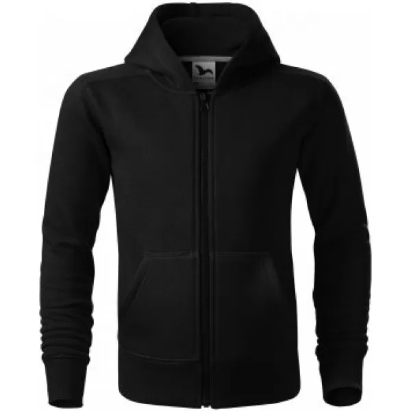  Dječji sweatshirt MALFINI TRENDY ZIPPER 412 CRNA 