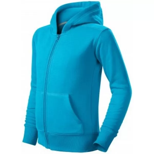  Dječji sweatshirt MALFINI TRENDY ZIPPER 412 TIRKIZ 