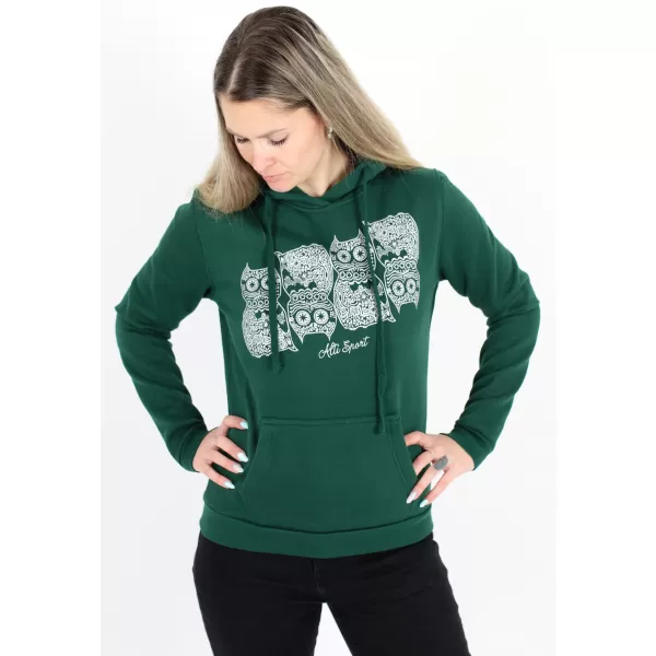  Ženski sweatshirt ALTISPORT ALW005JN795 TAMNOZELENE 