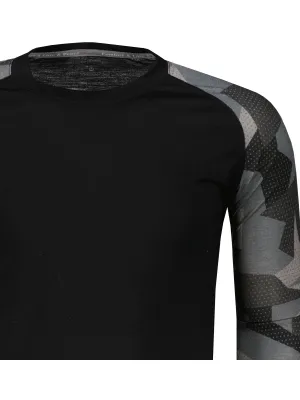 Muška termo majica SENSOR MERINO IMPRESS 19200020 CRNO/KAMO