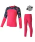 Dječji termo komplet SENSOR MERINO IMPRESS 20200014 MAGENTA/FLORAL