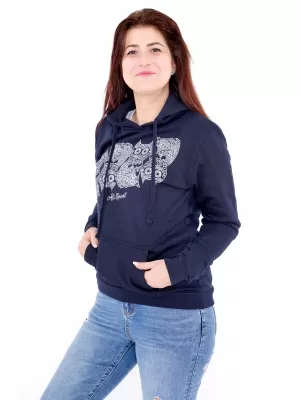 Ženski sweatshirt ALTISPORT ALW005JN795 MORNARSKO PLAVA