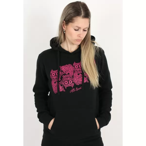  Ženski sweatshirt ALTISPORT ALW005JN795 CRNO RUŽIČASTA 