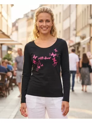 Ženska majica kratkih rukava ALTISPORT ALW011169 TAMNOPLAVA/RUŽIČASTA