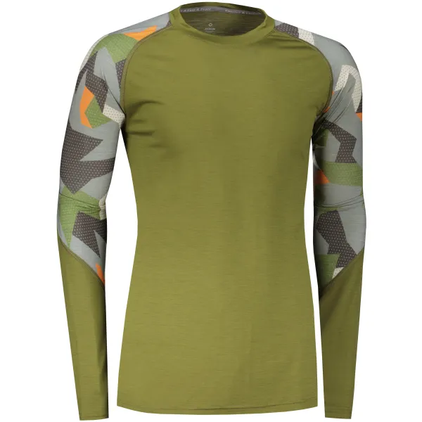  Muška termo majica SENSOR MERINO IMPRESS 19200021 SAFARI/KAMO 