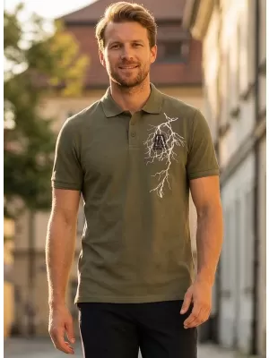 Pánské triko ALTISPORT CARRYOVER ALM027203 KHAKI