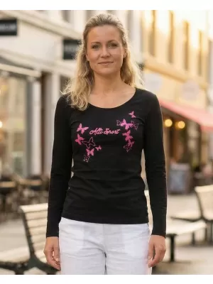 Ženska majica kratkih rukava ALTISPORT ALW011169 CRNO