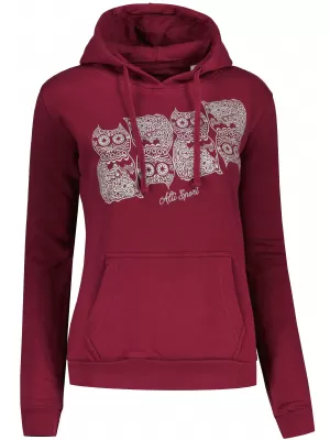 Ženski sweatshirt ALTISPORT ALW005JN795 TAMNOCRVENA