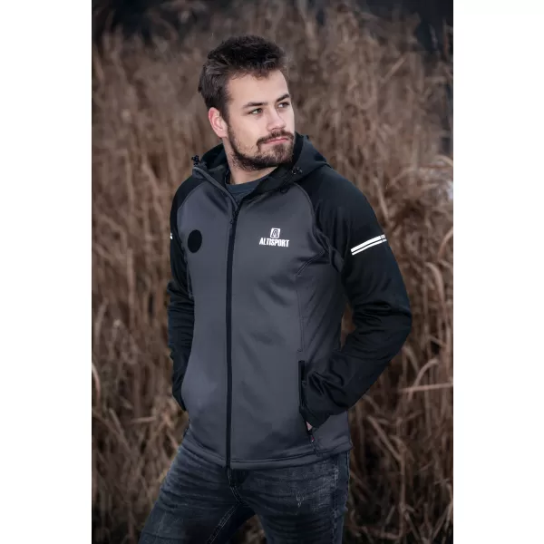  Muška sportska majica ALTISPORT PIUMAN TAMNO SIVA 