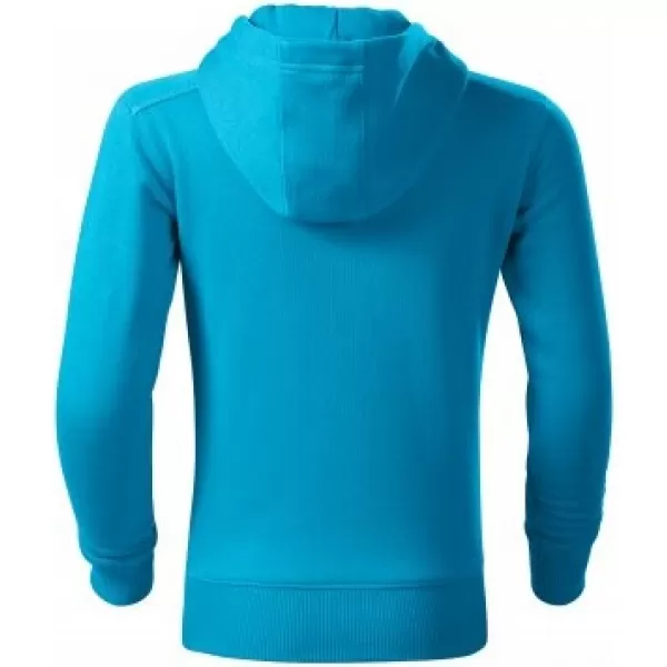  Dječji sweatshirt MALFINI TRENDY ZIPPER 412 TIRKIZ 