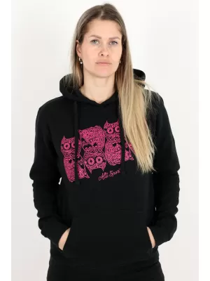 Ženski sweatshirt ALTISPORT ALW005JN795 CRNO RUŽIČASTA