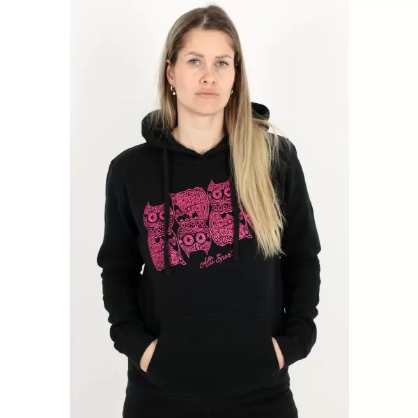  Ženski sweatshirt ALTISPORT ALW005JN795 CRNO RUŽIČASTA 